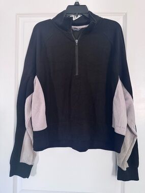 Danskin Black Pullover with Beige Side Panels
